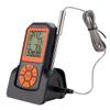Wireless Meat Thermometer, Portable Food Thermometers for Cooking, Digital Cooking Food Thermometer with Probe, Base and Kitchen Timer for Kitchen, BBQ, Meat, Food, Oven, Grill, Smoker view 3