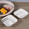 HANABASS Ceramic Snack Dish Set 6 Pieces 3.14 Inch White Porcelain Divided Serving Bowls for Condiments Sauces and Dips for Home Kitchen and Restaurant view 2