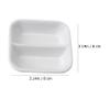 HANABASS Ceramic Snack Dish Set 6 Pieces 3.14 Inch White Porcelain Divided Serving Bowls for Condiments Sauces and Dips for Home Kitchen and Restaurant view 4