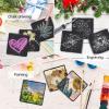 24 PCS Square Slate Drink Coasters Set, SIJDIEE 4 Inch Laser Engraving Black Slate Stone Coasters with Anti-Scratch Bottom and Coaster Holder for Office Bar Kitchen Home Dinner Table Decor Supplies view 4