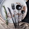 16 Piece Black Silverware Set for 4,Mirror Polished Durable 18 10 Stainless Steel Flatware Sets Eating Home Kitchen Set for Cutlery Dishwasher Safe view 1