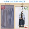 24 Pack Hangers Space Saving Magic Space Saver Storage Smart Plastic Clothes Hanger Organizer Closet Organizers and Storage for Closet Wardrobe Apartment College Dorm Room Essentials, Black view 3