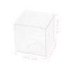 Luxshiny present Box 50Pcs Clear Favor Boxes Cupcake Macaron Candy present Boxes Plastic Transparent Cube for Wedding Shower Birthday Party Decorations 5x5cm Wedding Decor view 2