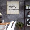 COCOKEN Dream Big, Stay Positive, Work Hard, and Enjoy The Journey Wooden Plaque, Quotes Wood Sign, 16" x 16" Funny Wall Hanging Sign Plaque, Rustic Printed Hanging Wall Art for Bedroom Decor view 3