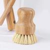 Palm Pot Brush- Bamboo Round, Bamboo Dish Scrub Brush, Mini Dish Brush Natural Scrub Brush, Wooden Cleaning Scrubbers, Durable Scrubber Cleaning Kit for Cleaning Dishes Cast Iron Pots Pans (Style 3) view 4