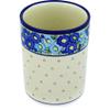 Polmedia Polish Pottery Utensil Jar - Aura Pattern Handmade in Boleslawiec Poland + Certificate of Authenticity view 1
