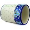 Polmedia Polish Pottery Utensil Jar - Aura Pattern Handmade in Boleslawiec Poland + Certificate of Authenticity view 3