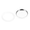 MECCANIXITY 3pcs Silicone Gasket 38x50mm and 1pcs Stainless Steel Filter Screen 46x38mm for 1-Cup Mocha Coffee Pot view 1