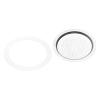 MECCANIXITY 6pcs Silicone Gasket 62x80.5mm and 2pcs Stainless Steel Filter Screen 74x62mm for 9-Cup Mocha Coffee Pot view 1