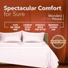 TEXAS LINEN CO. 100% Egyptian Cotton Sheets - 600 Thread Count 4 PC California King Size Sheet Set, Soft, Cooling, High Thread Count, Extra Long Staple Sateen Luxury Bedding, Cal King Sheets - Blush view 3