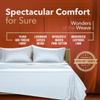 TEXAS LINEN CO. Luxury Egyptian Cotton California King Size Sheet Set - 600 Thread Count 4 PC Deep Pocket Fitted and Flat Sheets, Soft, Cooling Sateen Weave Hotel-Quality Cal King Sheets - Light Blue view 3