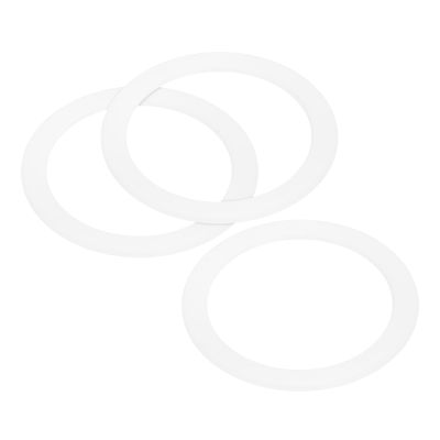 MECCANIXITY Gasket Seal Coffee Maker White Silicone Ring Replacement 62x80.5x2.5mm for 9-Cup Aluminium Coffee Pot, Pack of 3