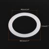 MECCANIXITY Gasket Seal Coffee Maker White Silicone Ring Replacement 62x80.5x2.5mm for 9-Cup Aluminium Coffee Pot, Pack of 3 view 2