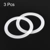 MECCANIXITY Gasket Seal Coffee Maker White Silicone Ring Replacement 62x80.5x2.5mm for 9-Cup Aluminium Coffee Pot, Pack of 3 view 3