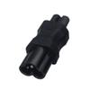 Strhowill IEC 320 C6 Male to C7 Female Power Adapter, 2.5A 110-250V, 1500W Rated, 3-Prong Cloverleaf to 2-Prong Figure 8 Power Converter for Laptop, Monitor, and Small Appliances (C6 to C7) view 1