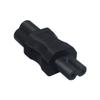Strhowill IEC 320 C6 Male to C7 Female Power Adapter, 2.5A 110-250V, 1500W Rated, 3-Prong Cloverleaf to 2-Prong Figure 8 Power Converter for Laptop, Monitor, and Small Appliances (C6 to C7) view 2