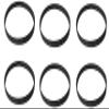 6 pcs Vacuum Cleaner Belts for - Upright Vacuum Style 7 9 10 12 14 3031120 & 32074 - Replacement Vacuum Belt - Flat Belt Vacuum Cleaner - Vacuum Flat Belts - Vac Belts view 1