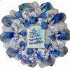 Love Peace Joy Deco Mesh Winter or Christmas Wreath. Available in 24 inch and 28 inch diameters view 1