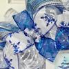 Love Peace Joy Deco Mesh Winter or Christmas Wreath. Available in 24 inch and 28 inch diameters view 4