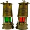 10" Nautical Antique Brass Red & Green Oil Lamp Maritime Boat Ship Light Decor view 1