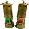 10" Nautical Antique Brass Red & Green Oil Lamp Maritime Boat Ship Light Decor view 3