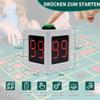 GANXIN Poker Shot Clock, Seconds Countdown Timer for Poker/Casino/Chess Tournament,20/30 Sec and Custom Time,4-Sides Cube Timer (Small,White) view 2