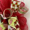 Have a Holly Jolly Christmas Handmade Deco Mesh Wreath. Available in 24 inch and 28 inch diameters view 3