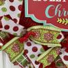 Have a Holly Jolly Christmas Handmade Deco Mesh Wreath. Available in 24 inch and 28 inch diameters view 4