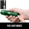 GORILLA GRIP Powerful LED Handheld Tactical Flashlight, Hunter Green view 4