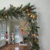 National Tree Company Pre Lit Artificial Garland, Snowy Morgan, Green, Decorated with Pine Cones, Berry Clusters, LED Lights, Plug in, Christmas Collection, 9', 108 x 12 x 4 (PEMG3-300T-9B-S) view 2