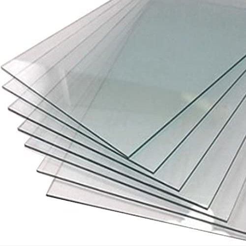 1/8" Thick Custom-Sized Glass Cuts - 1 Count Crystal Clear Picture Frame, Window Glass Replacement Panes, Scratch Resistant Frame Mirror for Medicine Cabinet/Curio Shelves, Window panes, Lanterns