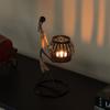 Wire Figure Candle Holder Decorative Modern Tea Light Lantern Tabletop Centerpiece Candle Stand, Front Carry view 4