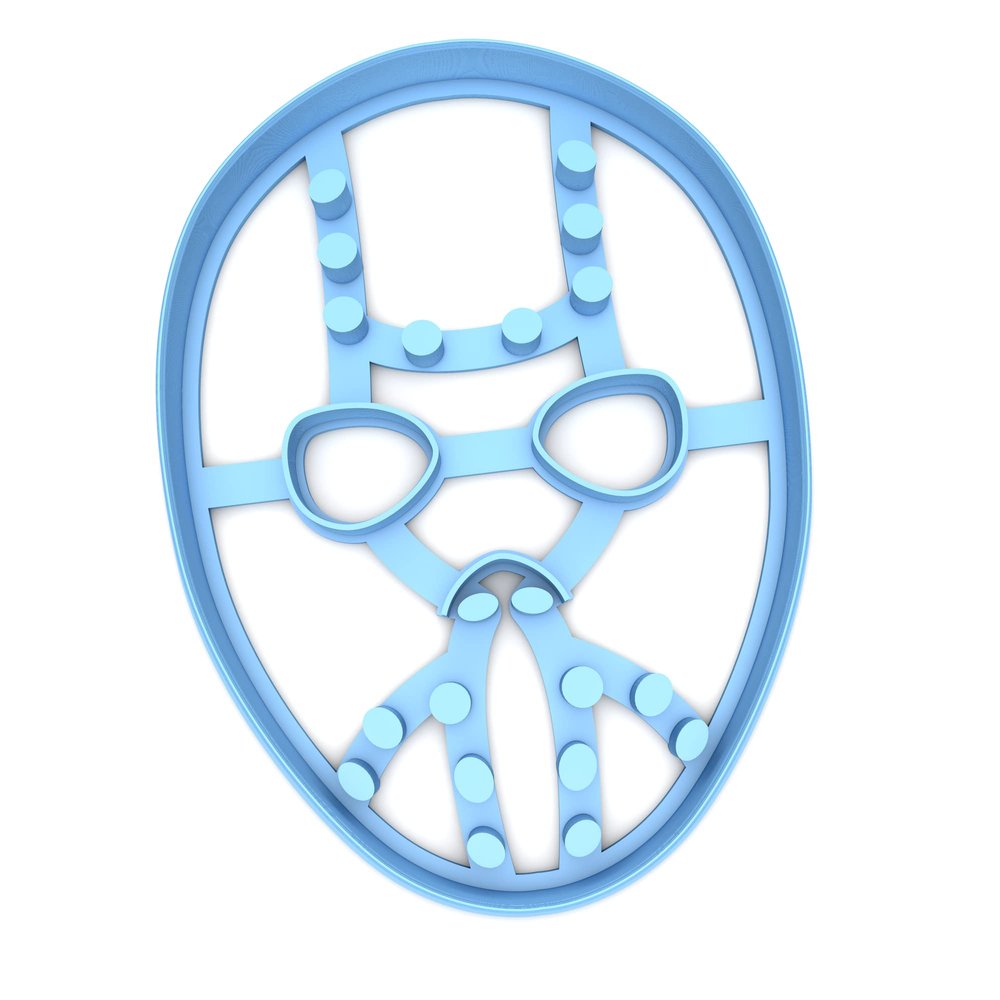 Sweet Prints Inc Hockey Mask Cookie Cutter - Dishwasher Safe (3")