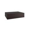 AquaTeak 12" Sermata Mocha-Shield Hollow Floating Teak Wall Shelf view 1