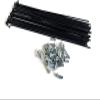 TRENDYBOY 13G Bicycle Spokes Carbon Steel E-Bike Spokes 40pcs J Bend Electric Bicycle Spokes with 12mm Nipples 100~292mm Bicycle Spokes(230mm,Black) view 2