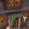 Mark Feldstein & Associates Spooky Halloween Color Changing Pre-Lit LED Haunted House Village Set, 8 Inch, Set of 3 view 3