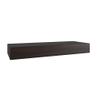 AquaTeak 24" Sermata Mocha-Shield Hollow Floating Teak Wall Shelf view 1