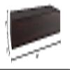 AquaTeak 24" Sermata Mocha-Shield Hollow Floating Teak Wall Shelf view 2
