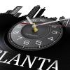 ICECHEN Wall Clock - 12 Inch Atlanta Skyline Vinyl Record Clock GA Georgia Wall Art Atlanta Wall Decor Atlanta Hometown Cityscape Wall Clock USA Travel Gift view 3