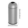 moisture Patio Outdoor Trash Can Outdoor Trash Bin Open Top Trash Bin Commercial Trash Bin Office 13 Gallon / 50L Applicable Park Store Aisle Outdoor Trash Can (Color : Black, Size : Large) view 2