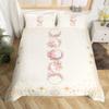 Sun Moon Girly Duvet Cover Set Queen Size,12 Constellation Universe Bedding Set for Kids Teens Adults Home Room Decor,Geometric Line Dots Boho Comforter Cover,Beige Trippy Quilt Cover,2 Pillowcases view 4