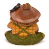 Mark Feldstein & Associates Fall Scarecrow with Pre-Lit LED Welcome Pumpkin Tabletop Figurine, 10 Inch view 2