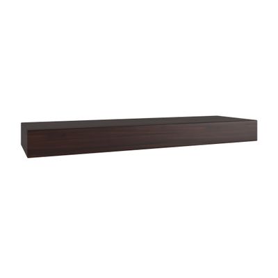 AquaTeak 30" Sermata Mocha-Shield Hollow Floating Teak Wall Shelf