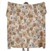 Chow Chow Dog Printed Blanket - Cute Puppy Print Throws Blankets Gift for Dog Lover, Pet Owner - Ultra Soft Warm Fleece Blanket Quilt for All Seasons Bed Sofa view 1