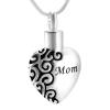 SHEIL Different Versions Paw Print On My Heart Stainless Steel Cremation Jewelry Pendant Pet Memorial Ashes Necklace,2 view 1
