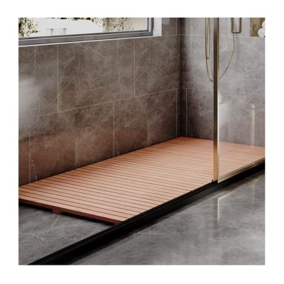 ZXCVBAS Bamboo Duckboard Bath Mat,Non Slip Shower Bathtub Mat,Wooden Tray, Bathtub Accessories, Anti Slip Bath Mats for Tub,Waterproof Wooden Floor Mat for Indoor Or Outdoor,85x100cm/33x39in