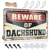 Security Signs for House Beware of Dachshund Metal Sign No Treaspassing Signs Metal No Tresspass Signs ( Size : 20X30CM ) view 1
