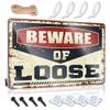Protected by Armed Property Owner Sign Beware of Loose Metal Sign Security Alert Sign Gun Lovers Gifts for Men ( Size : 30X40CM ) view 1