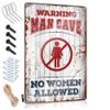 Security Signs for House Warning Man Cave No Women Allowed Metal Sign No Treaspassing Signs Metal No Tresspass Signs ( Size : 30X40CM ) view 1