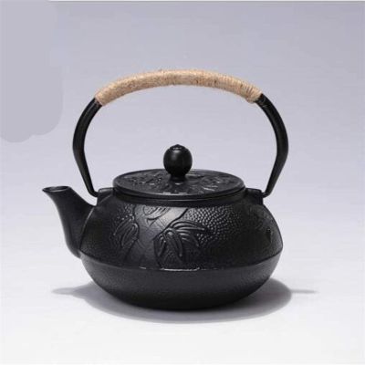 Teapot tool Tea Set Exotic Teapots Cast Iron Teapots Chinese Style Uncoated Cast Iron Kettle Tetsubin Teapot Cooking Tools Black Hobnail Tea Pot Kettle